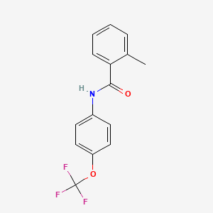 molecular formula C15H12F3NO2 B1184627 2-methyl-N-[4-(trifluoromethoxy)phenyl]benzamide 
