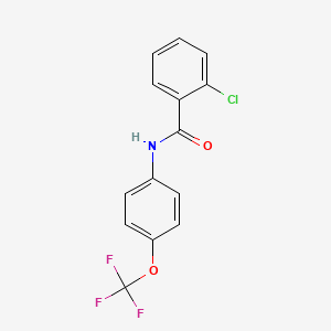 2-chloro-N-[4-(trifluoromethoxy)phenyl]benzamide