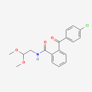 molecular formula C18H18ClNO4 B1184631 2-(4-chlorobenzoyl)-N-(2,2-dimethoxyethyl)benzamide 