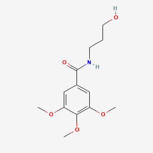 molecular formula C13H19NO5 B1184649 N-(3-hydroxypropyl)-3,4,5-trimethoxybenzamide 