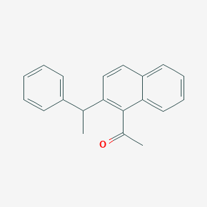 1-[2-(1-Phenylethyl)naphthalen-1-yl]ethan-1-one