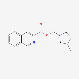 (3-Methylpyrrolidin-1-yl)methyl isoquinoline-3-carboxylate