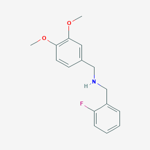 1-(3,4-dimethoxyphenyl)-N-[(2-fluorophenyl)methyl]methanamine