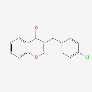 4H-1-Benzopyran-4-one, 3-[(4-chlorophenyl)methyl]-