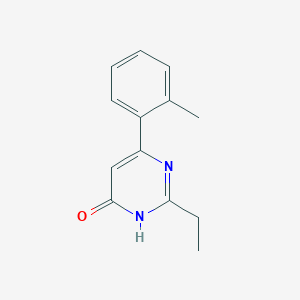 molecular formula C13H14N2O B1184656 2-ethyl-6-(2-methylphenyl)-4(3H)-pyrimidinone 