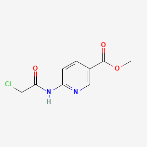 molecular formula C9H9ClN2O3 B1184671 Methyl 6-[(chloroacetyl)amino]nicotinate 