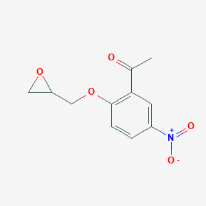 molecular formula C11H11NO5 B118468 5-Nitro-2-(oxiranylmethoxy)acetophenone CAS No. 329722-31-8