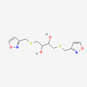 molecular formula C12H16N2O4S2 B1184682 1,4-Bis[(3-isoxazolylmethyl)sulfanyl]-2,3-butanediol 
