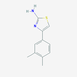 molecular formula C11H12N2S B011847 4-(3,4-Dimethylphenyl)-1,3-thiazol-2-amine CAS No. 104296-00-6