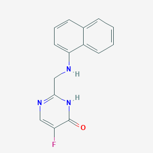 5-Fluoro-2-{[(naphthalen-1-yl)amino]methyl}pyrimidin-4(3H)-one