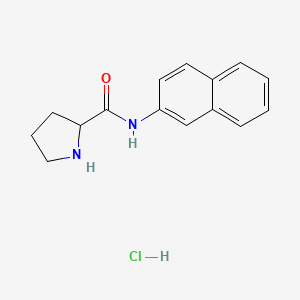 N-(naphthalen-2-yl)pyrrolidine-2-carboxamide hydrochloride