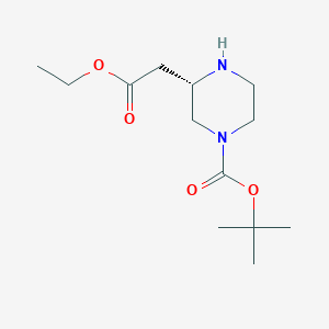 tert-Butyl (S)-3-(2-ethoxy-2-oxoethyl)piperazine-1-carboxylate