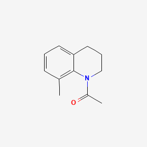 molecular formula C12H15NO B1184713 1-(8-methyl-3,4-dihydro-2H-quinolin-1-yl)ethanone 