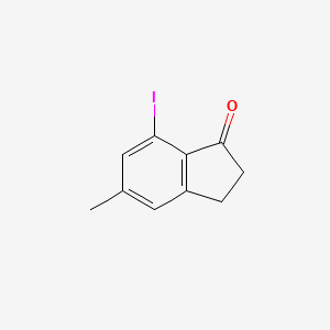 7-Iodo-5-methyl-2,3-dihydro-1H-inden-1-one