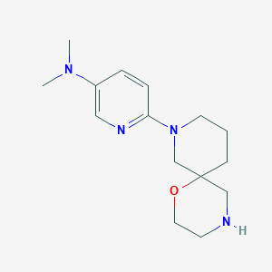 N,N-Dimethyl-6-(1-oxa-4,8-diazaspiro[5.5]undecan-8-yl)pyridin-3-amine