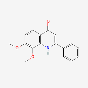 4-Quinolinol, 7,8-dimethoxy-2-phenyl-