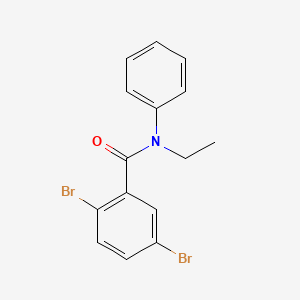 molecular formula C15H13Br2NO B1184730 2,5-dibromo-N-ethyl-N-phenylbenzamide 