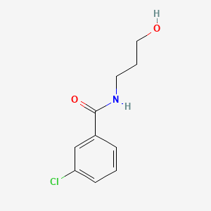 molecular formula C10H12ClNO2 B1184734 3-chloro-N-(3-hydroxypropyl)benzamide 