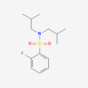 molecular formula C14H22FNO2S B1184737 2-fluoro-N,N-diisobutylbenzenesulfonamide 