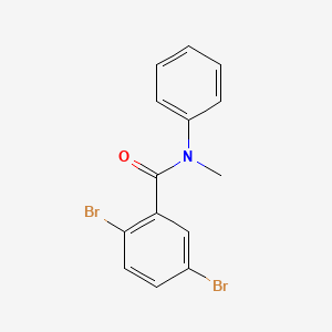 molecular formula C14H11Br2NO B1184741 2,5-dibromo-N-methyl-N-phenylbenzamide 