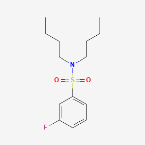 molecular formula C14H22FNO2S B1184742 N,N-dibutyl-3-fluorobenzenesulfonamide 