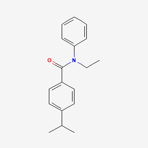 molecular formula C18H21NO B1184747 N-ethyl-4-isopropyl-N-phenylbenzamide 