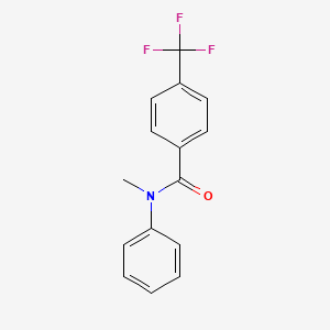 molecular formula C15H12F3NO B1184752 N-methyl-N-phenyl-4-(trifluoromethyl)benzamide 