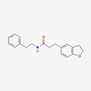 3-(2,3-dihydro-1-benzofuran-5-yl)-N-(2-phenylethyl)propanamide