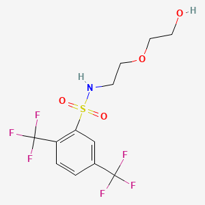 molecular formula C12H13F6NO4S B1184777 N-[2-(2-hydroxyethoxy)ethyl]-2,5-bis(trifluoromethyl)benzenesulfonamide 