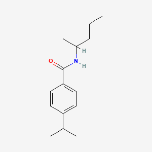 molecular formula C15H23NO B1184787 4-isopropyl-N-(1-methylbutyl)benzamide 