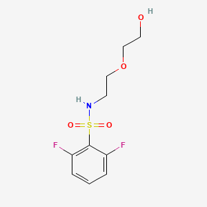 2,6-difluoro-N-[2-(2-hydroxyethoxy)ethyl]benzenesulfonamide