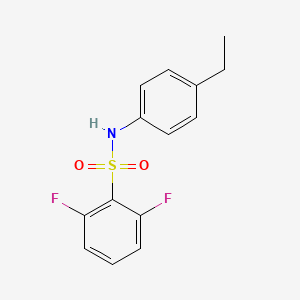 molecular formula C14H13F2NO2S B1184796 N-(4-ethylphenyl)-2,6-difluorobenzenesulfonamide 