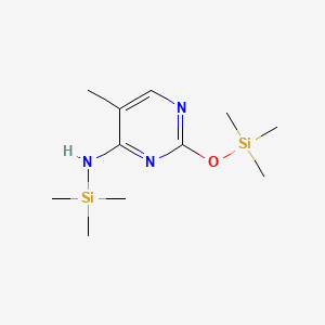 4-Pyrimidinamine, 5-methyl-N-(trimethylsilyl)-2-[(trimethylsilyl)oxy]-