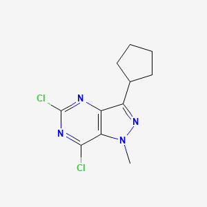 5,7-Dichloro-3-cyclopentyl-1-methyl-1H-pyrazolo[4,3-d]pyrimidine