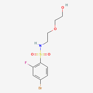 molecular formula C10H13BrFNO4S B1184802 4-bromo-2-fluoro-N-[2-(2-hydroxyethoxy)ethyl]benzenesulfonamide 