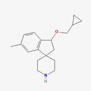 3-(Cyclopropylmethoxy)-6-methyl-2,3-dihydrospiro[indene-1,4'-piperidine]