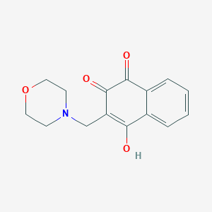 4-Hydroxy-3-(morpholin-4-ylmethyl)naphthalene-1,2-dione