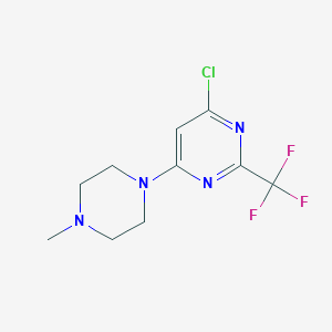 4-Chloro-6-(4-methylpiperazin-1-yl)-2-(trifluoromethyl)pyrimidine