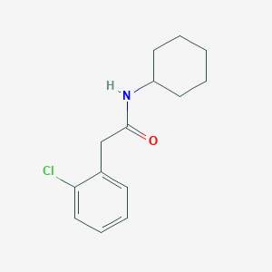 molecular formula C14H18ClNO B1184809 2-(2-chlorophenyl)-N-cyclohexylacetamide 
