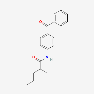 molecular formula C19H21NO2 B1184810 N-(4-benzoylphenyl)-2-methylpentanamide 