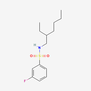 molecular formula C14H22FNO2S B1184813 N-(2-ethylhexyl)-3-fluorobenzenesulfonamide 