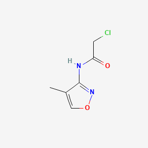 molecular formula C6H7ClN2O2 B1184827 2-chloro-N-(4-methyl-3-isoxazolyl)acetamide 