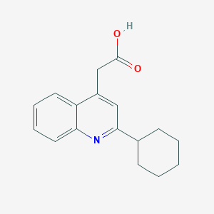 2-(2-Cyclohexylquinolin-4-yl)acetic acid