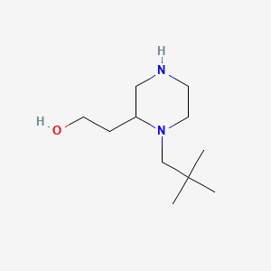 molecular formula C11H24N2O B1184828 2-[1-(2,2-Dimethylpropyl)piperazin-2-yl]ethanol 