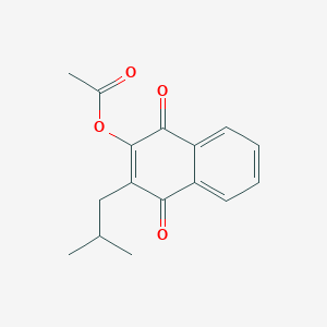 3-Isobutyl-1,4-dioxo-1,4-dihydronaphthalen-2-yl acetate