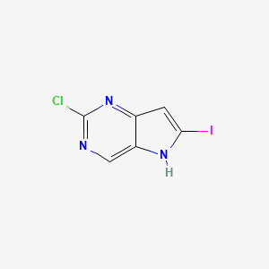 2-Chloro-6-iodo-5H-pyrrolo[3,2-d]pyrimidine