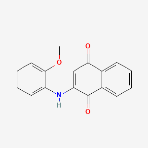 2-(2-Methoxyanilino)naphthalene-1,4-dione