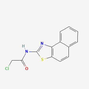 molecular formula C13H9ClN2OS B11848348 2-Chloro-N-(naphtho[1,2-d]thiazol-2-yl)acetamide CAS No. 25738-59-4