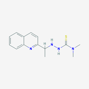 Hydrazinecarbothioamide, N,N-dimethyl-2-[1-(2-quinolinyl)ethyl]-