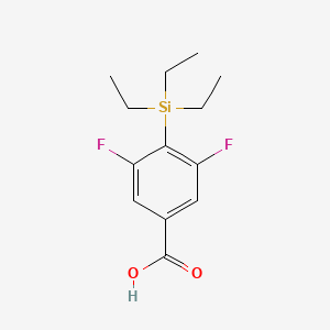 Benzoic acid, 3,5-difluoro-4-(triethylsilyl)-